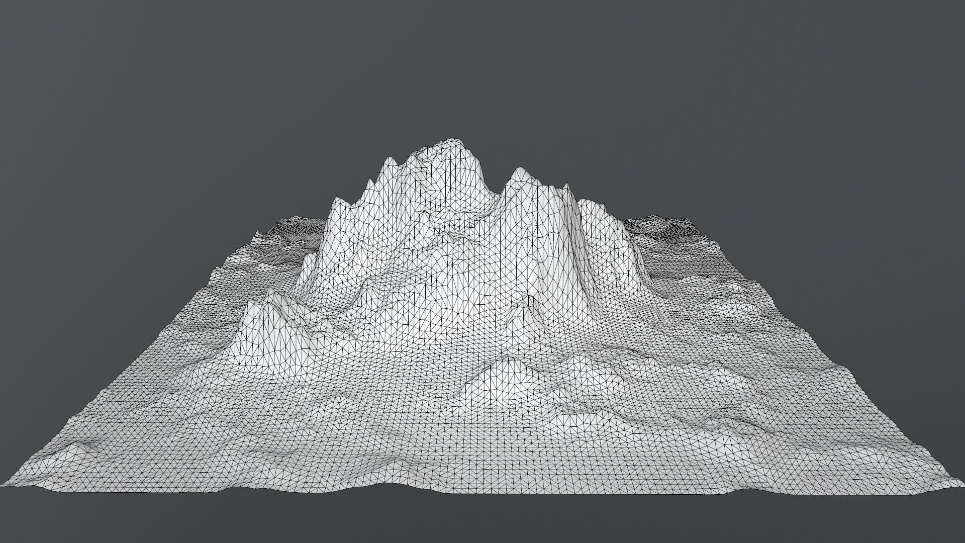 ice Mountain Low-poly 3D model_8