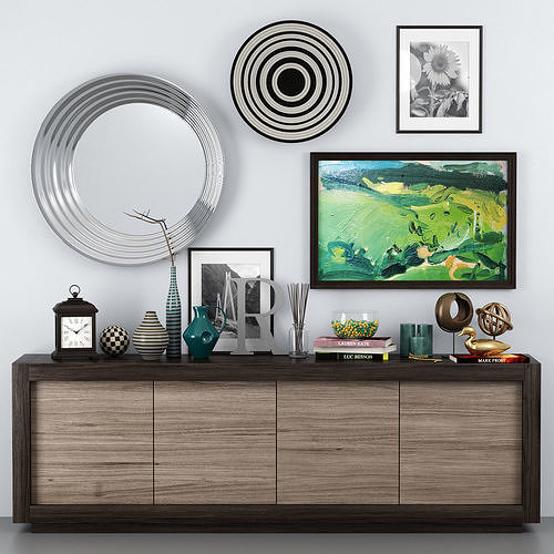 Picasso sideboard - Riflessi 3D model