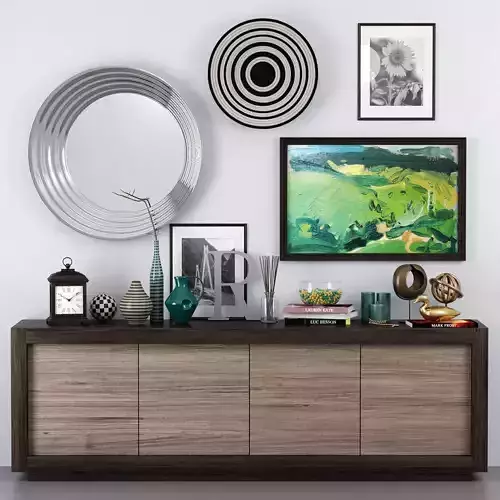 Picasso sideboard - Riflessi 3D model