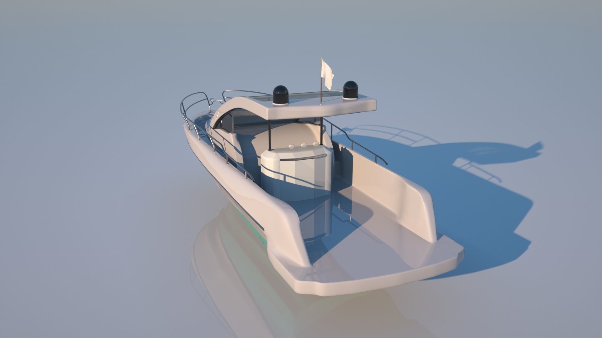 Speed boat base shape 3D model_7