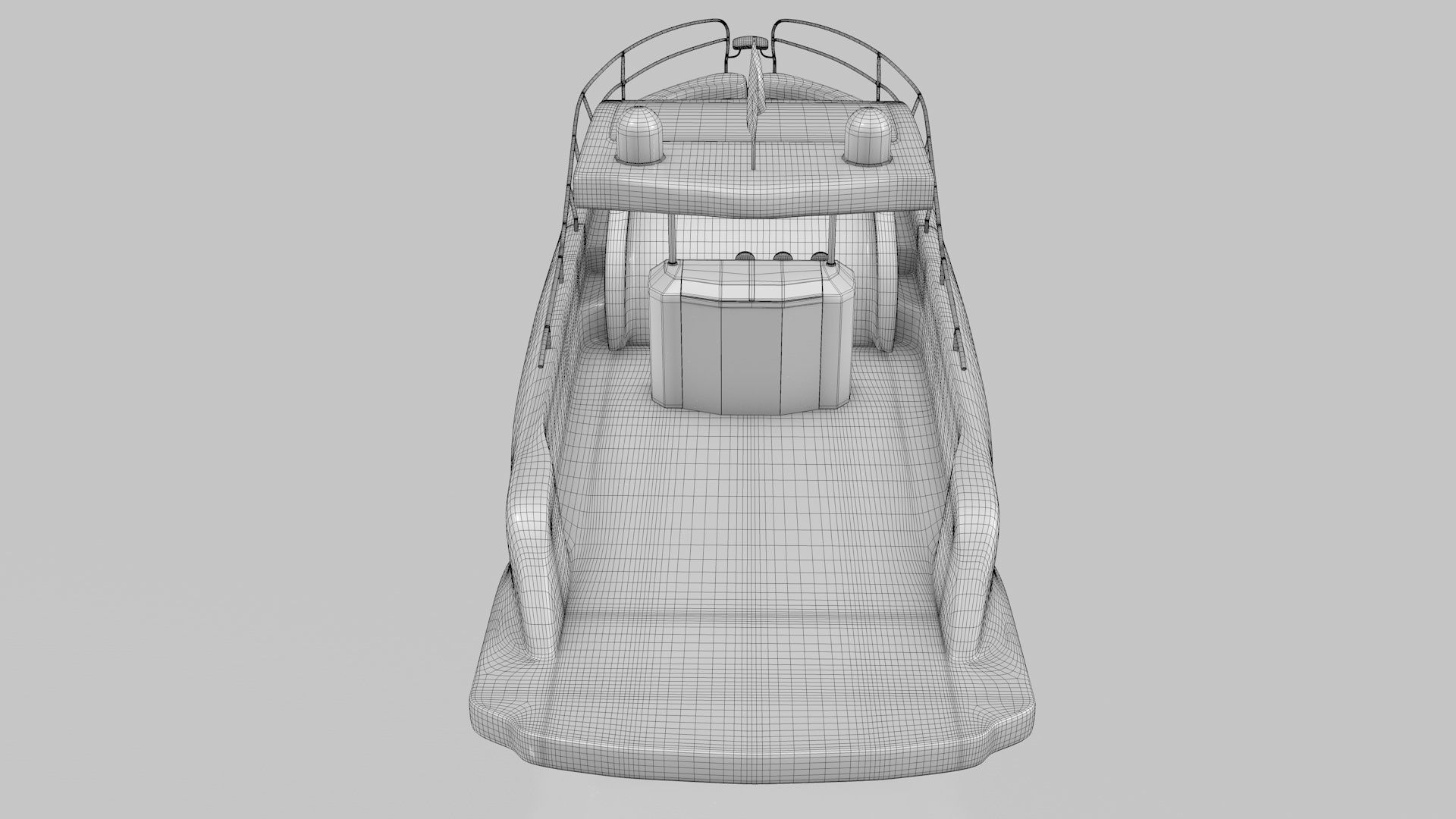 Speed boat base shape 3D model_15