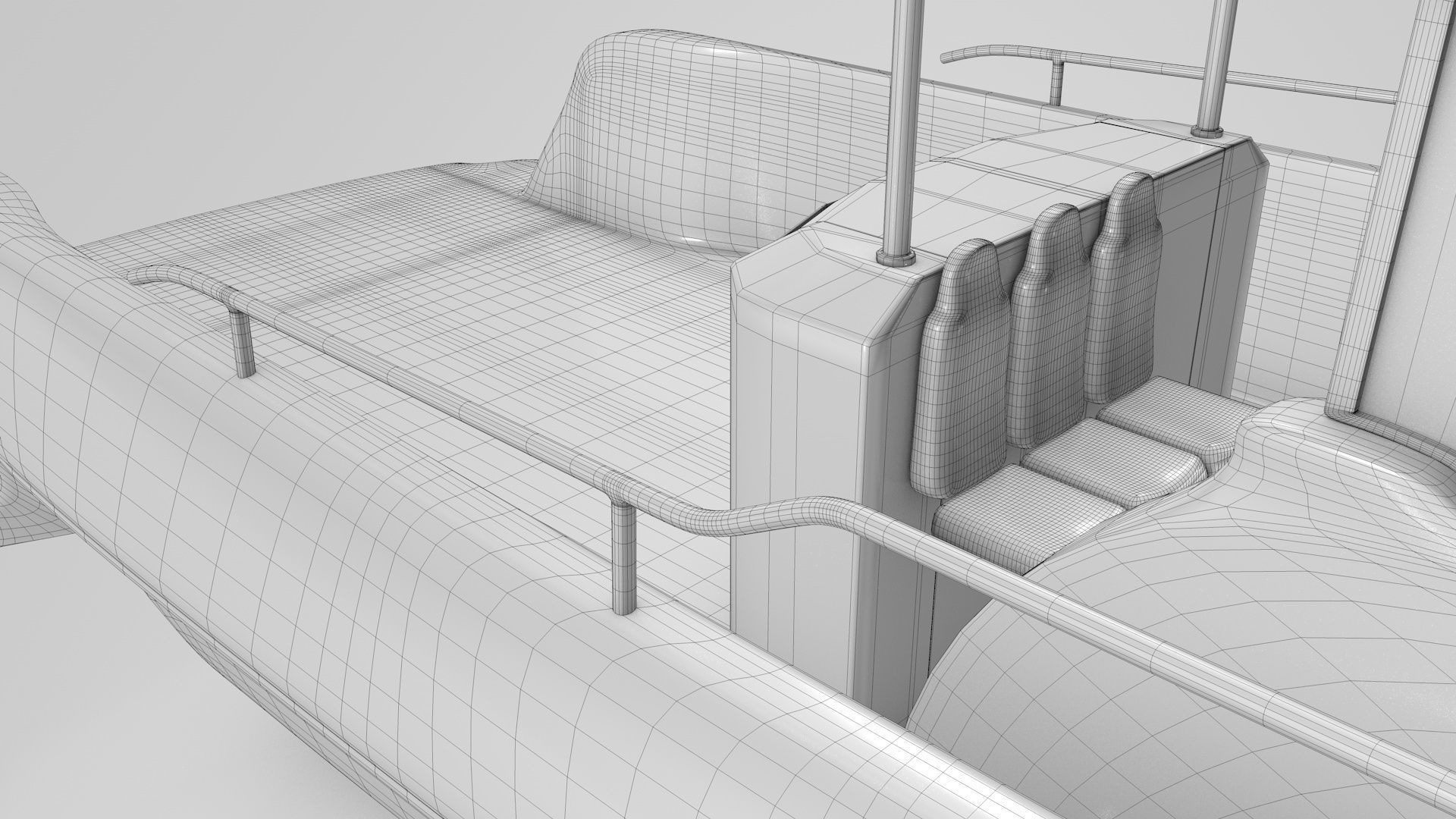 Speed boat base shape 3D model_18