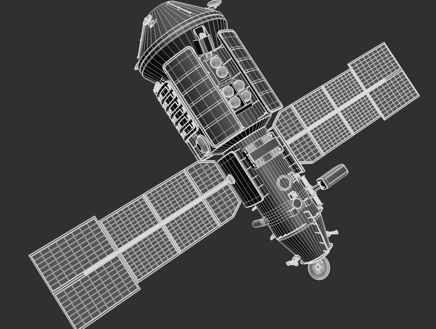 Mir space station 3D model_20