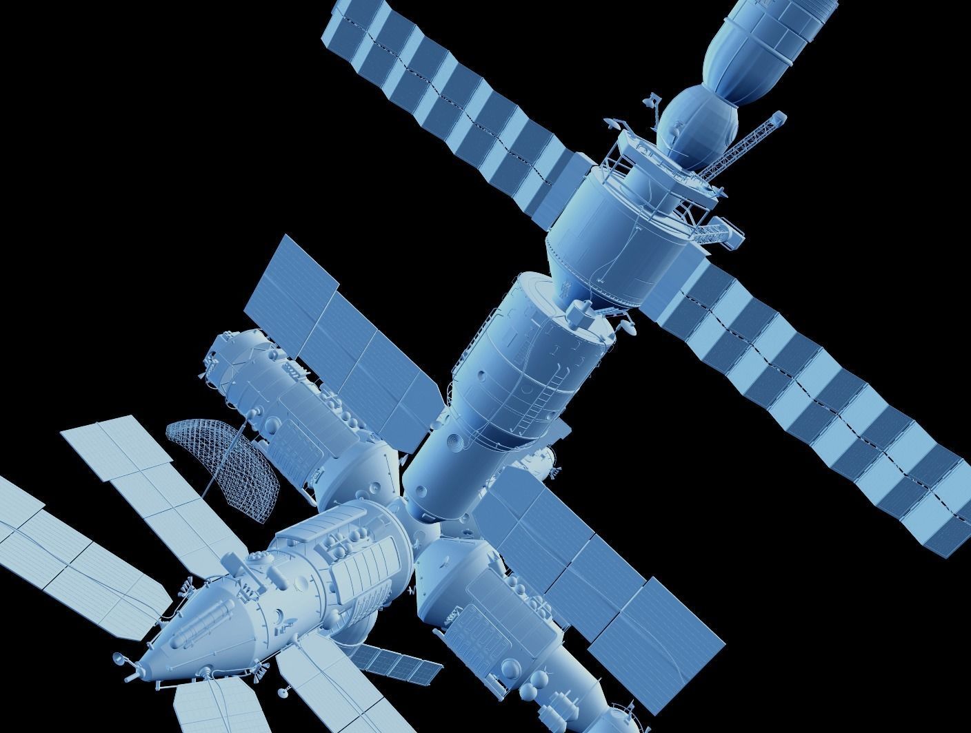 Mir space station 3D model_23