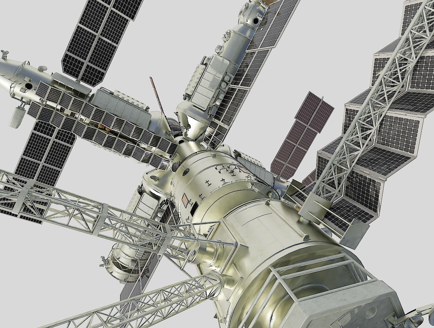 Mir space station 3D model_12