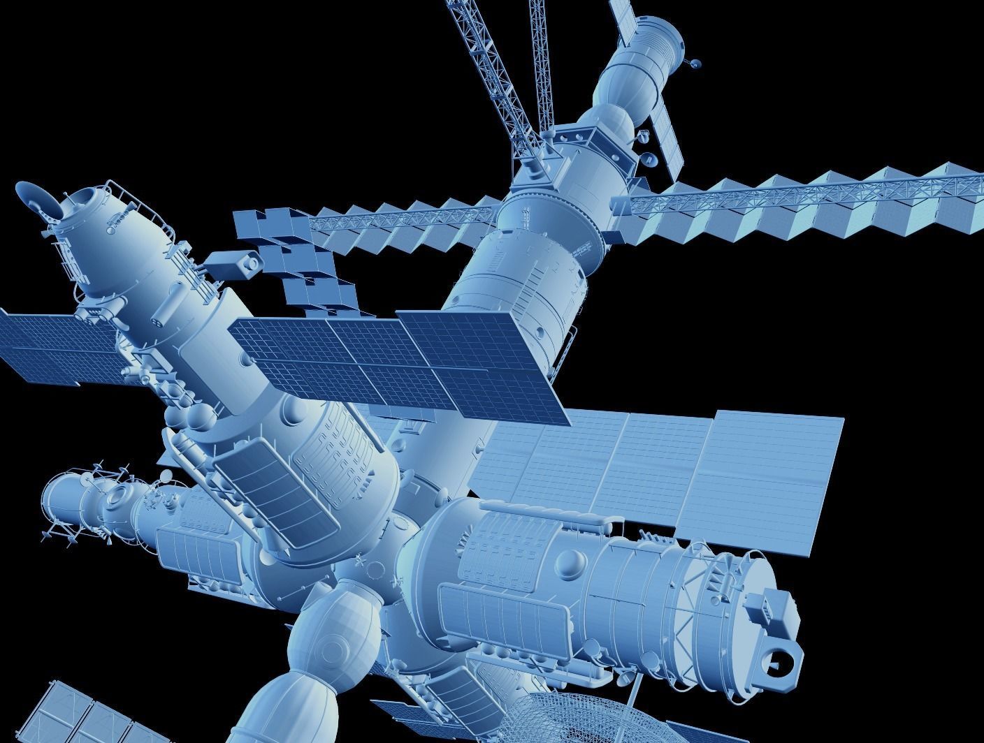 Mir space station 3D model_26