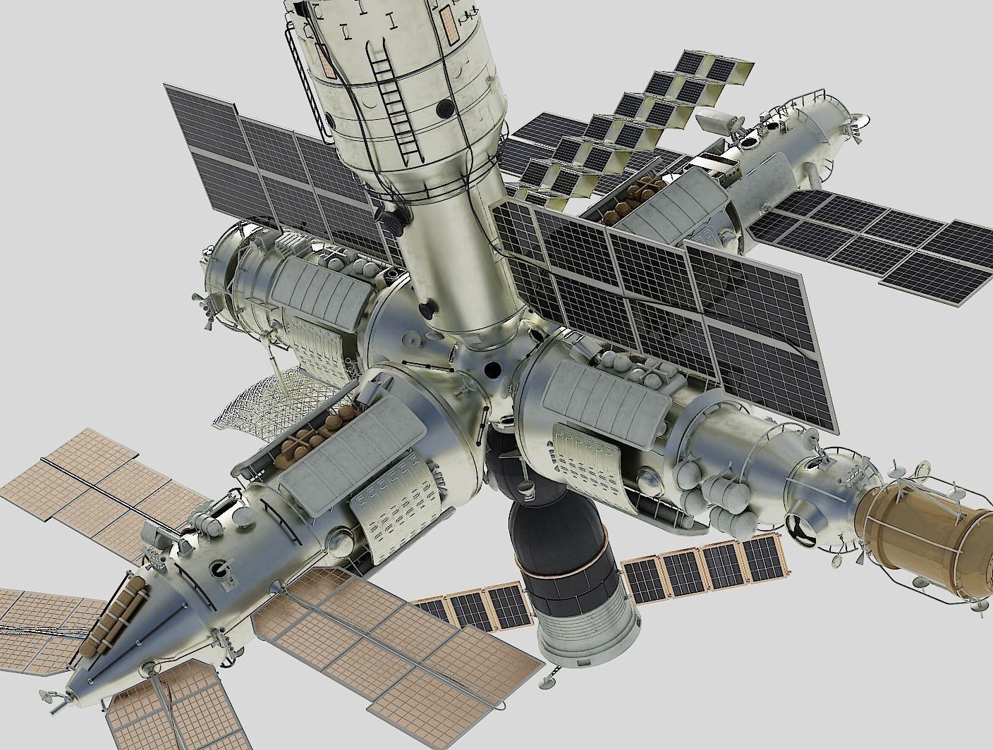 Mir space station 3D model_15