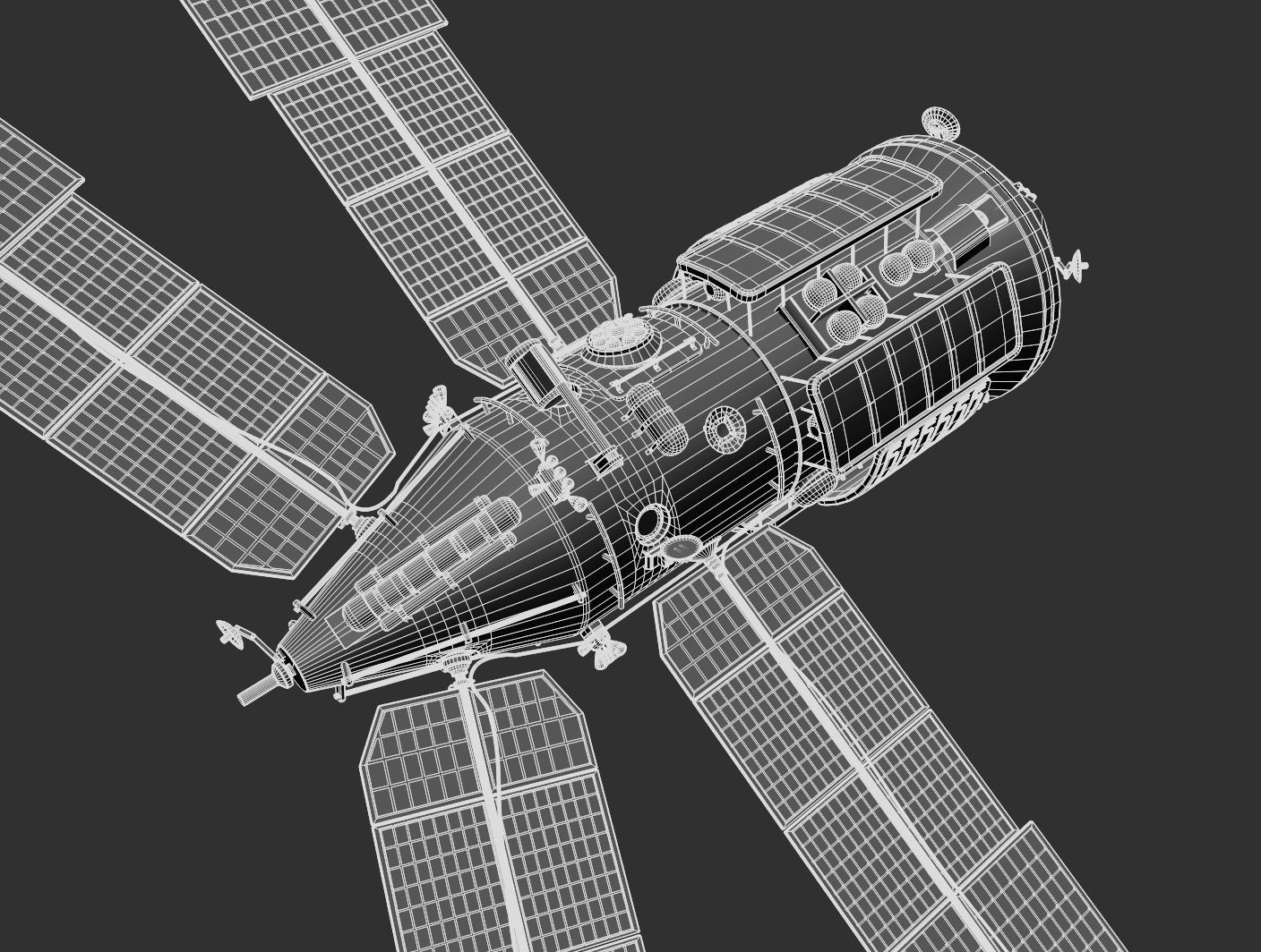 Mir space station 3D model_16