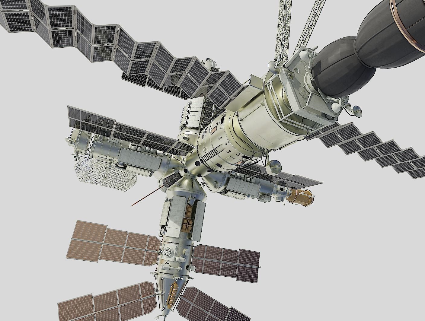 Mir space station 3D model_7