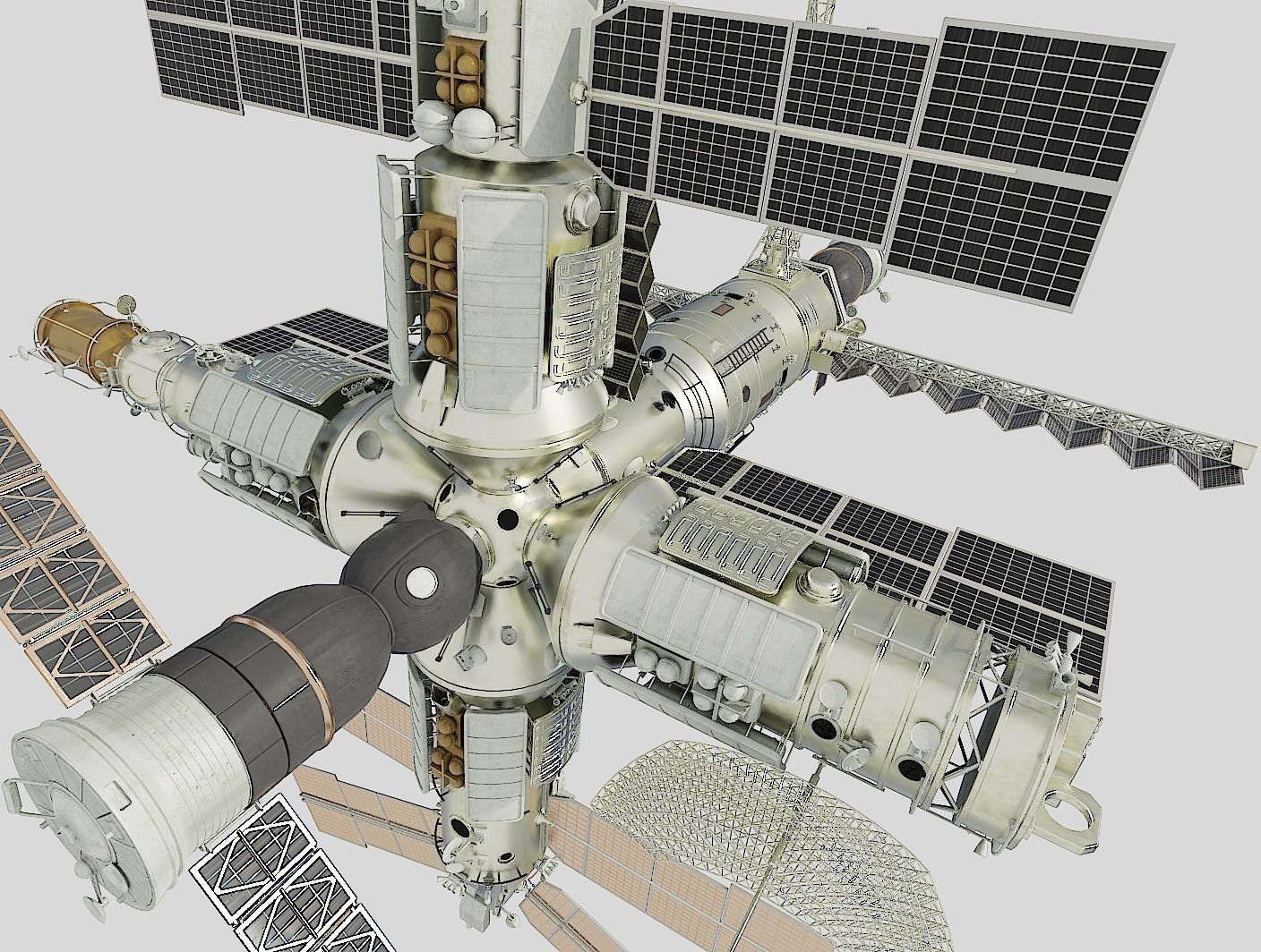 Mir space station 3D model_11