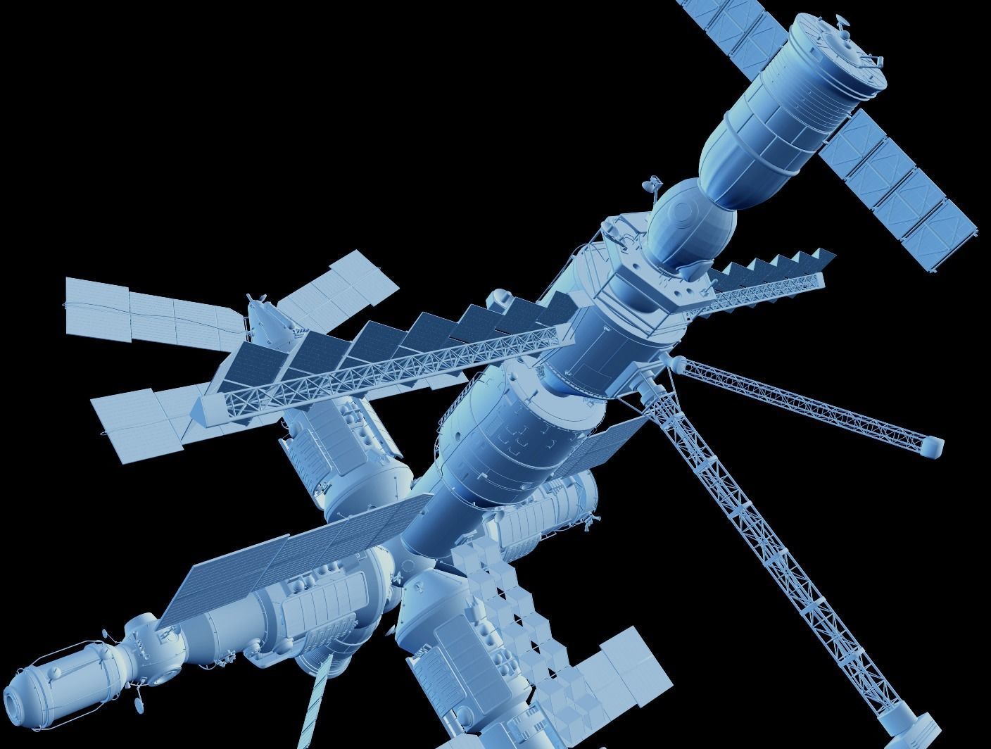 Mir space station 3D model_22