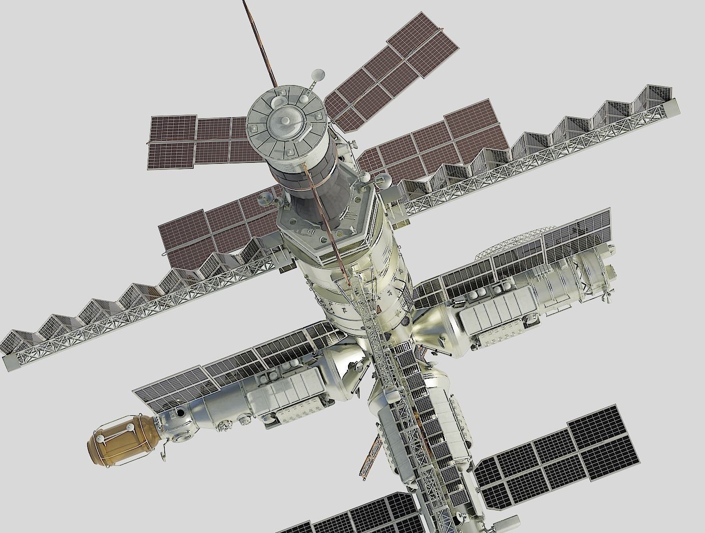Mir space station 3D model_5