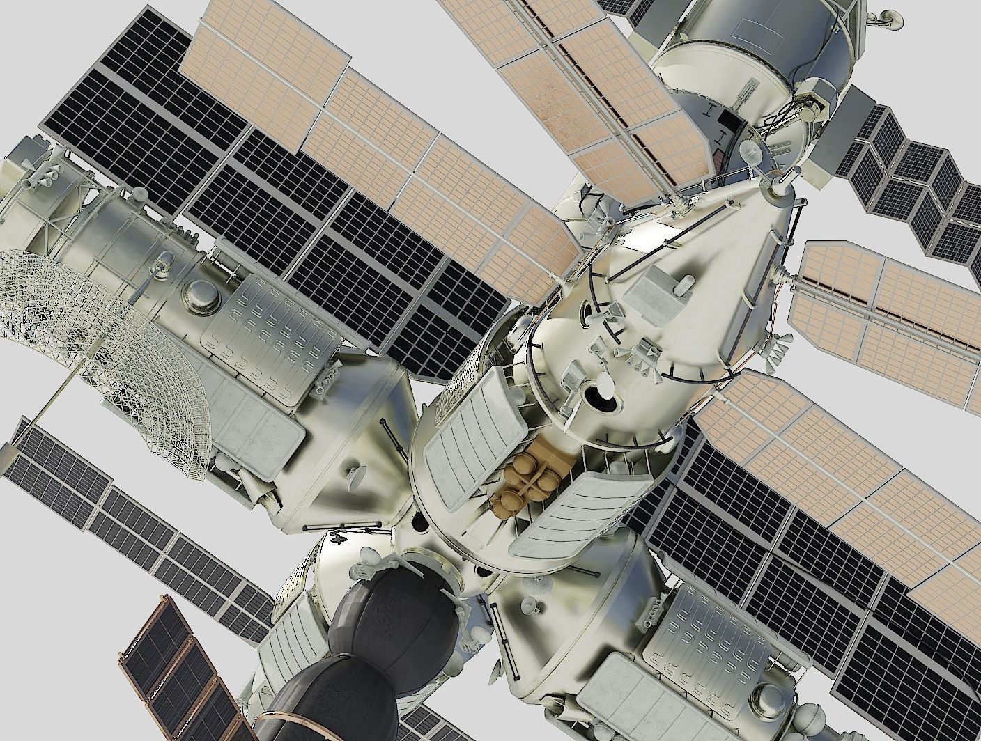 Mir space station 3D model_14