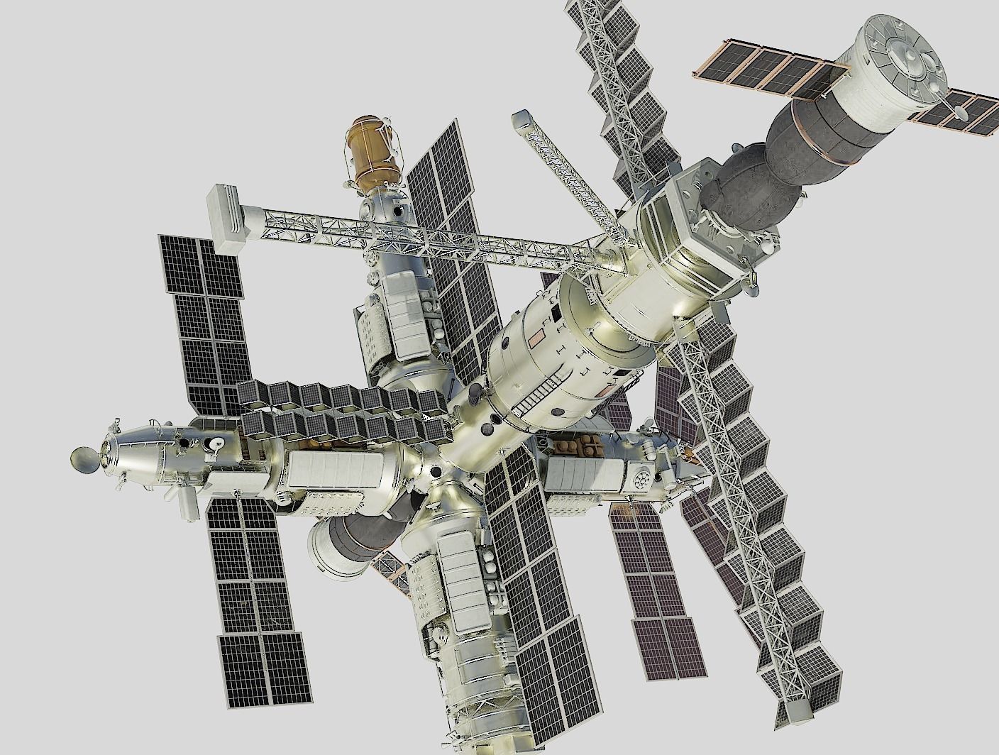 Mir space station 3D model_9