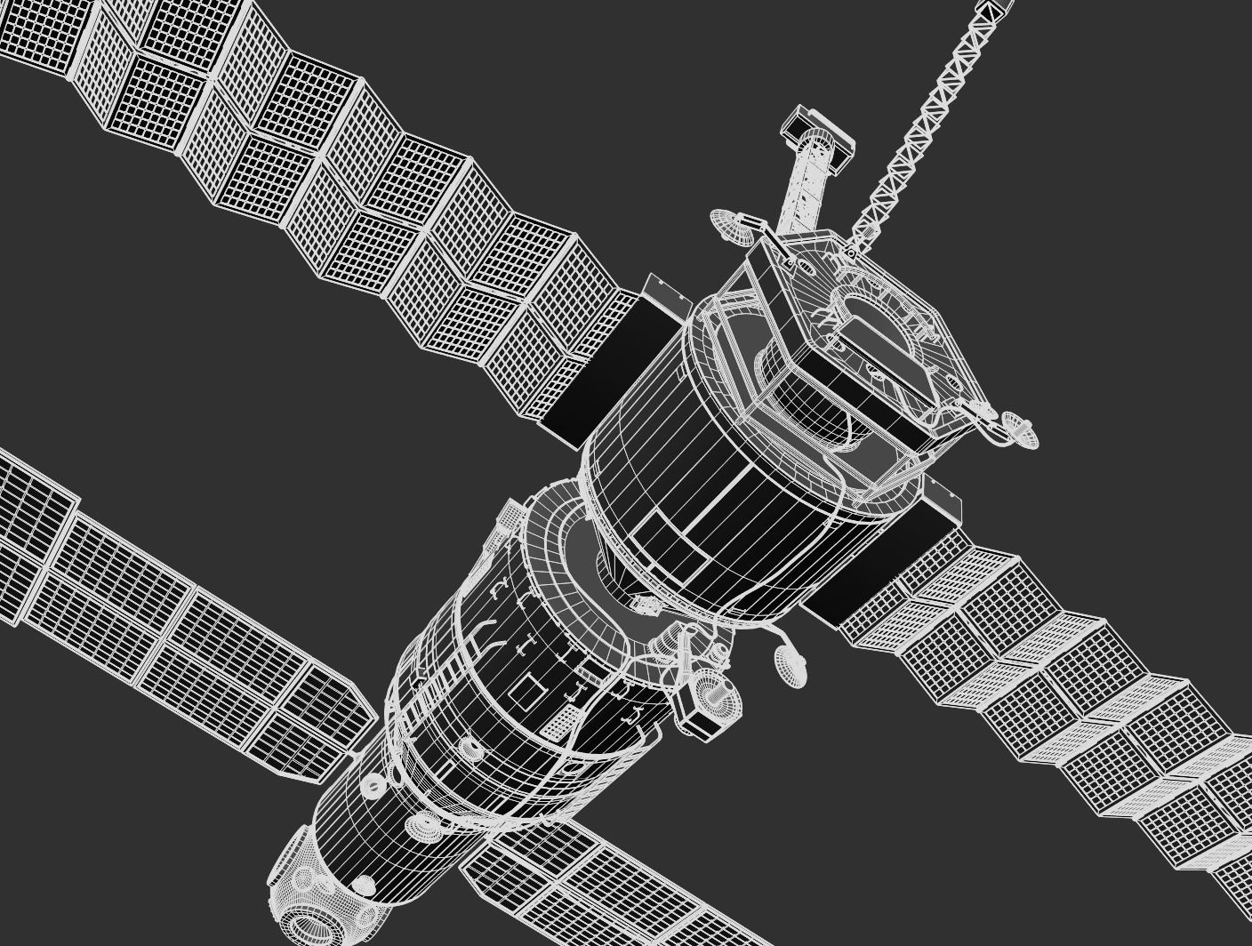Mir space station 3D model_17