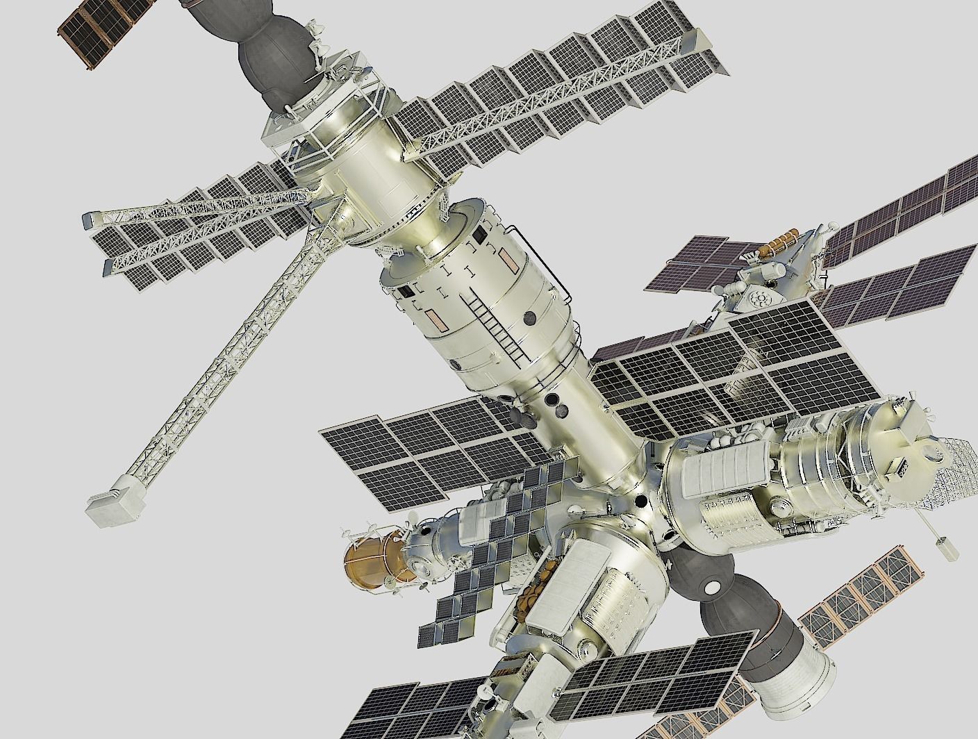 Mir space station 3D model_8