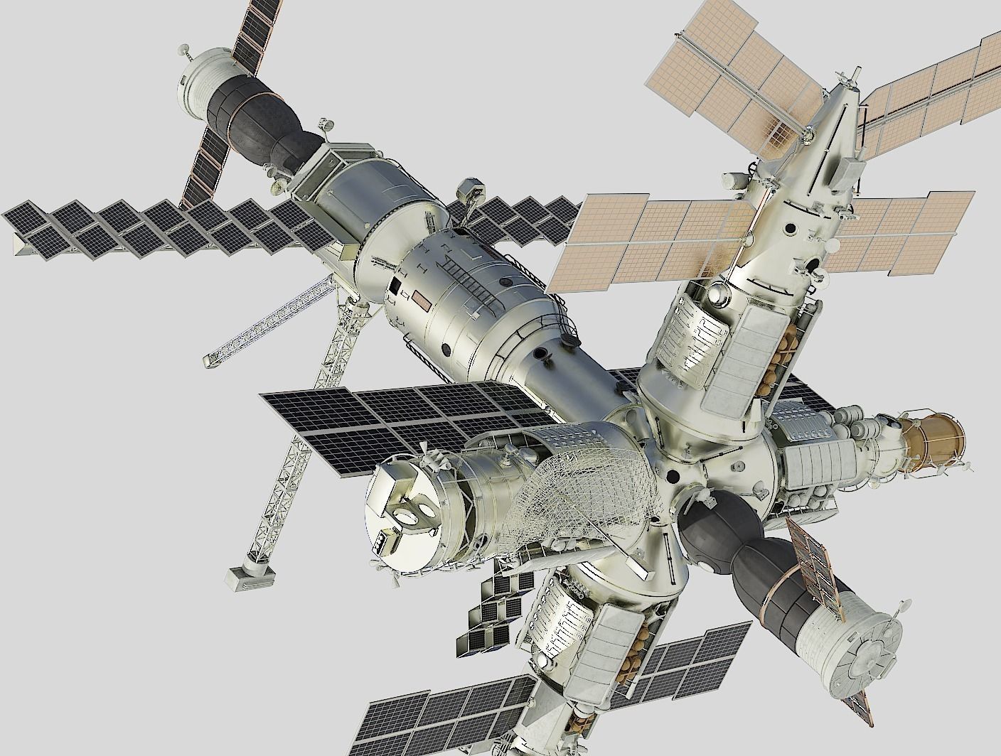 Mir space station 3D model_13