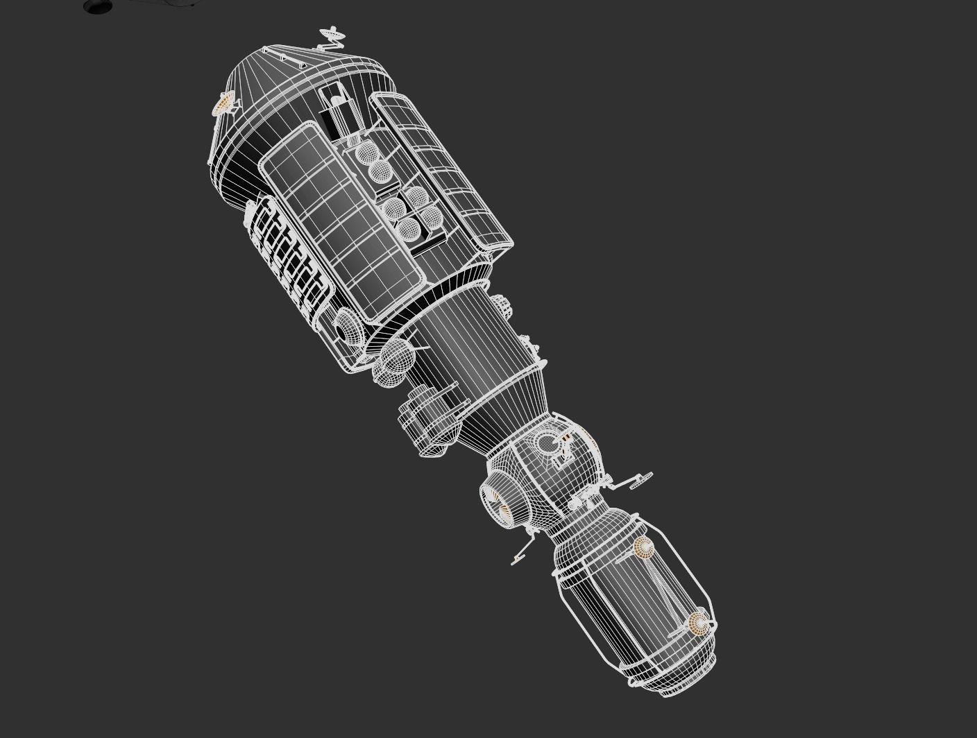 Mir space station 3D model_21