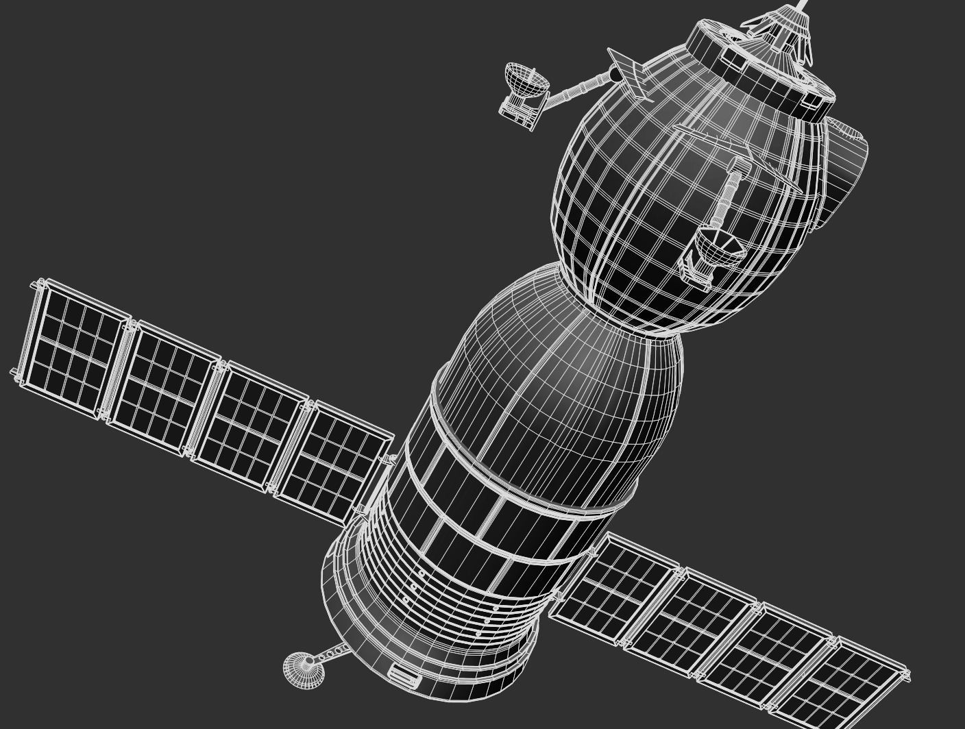 Mir space station 3D model_18