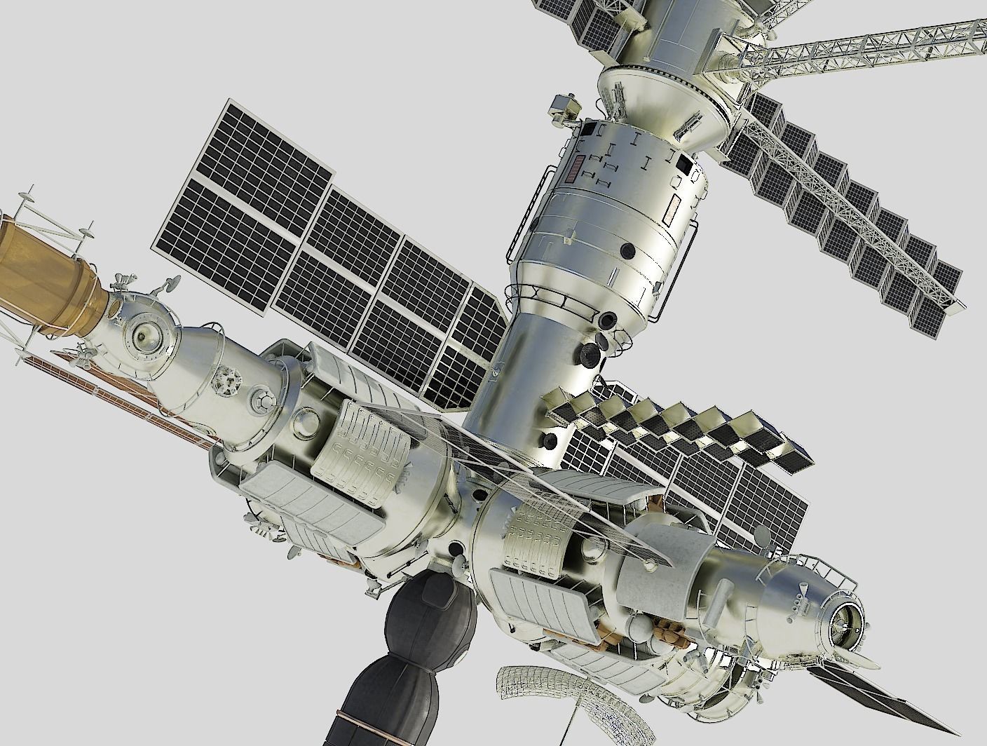 Mir space station 3D model_6