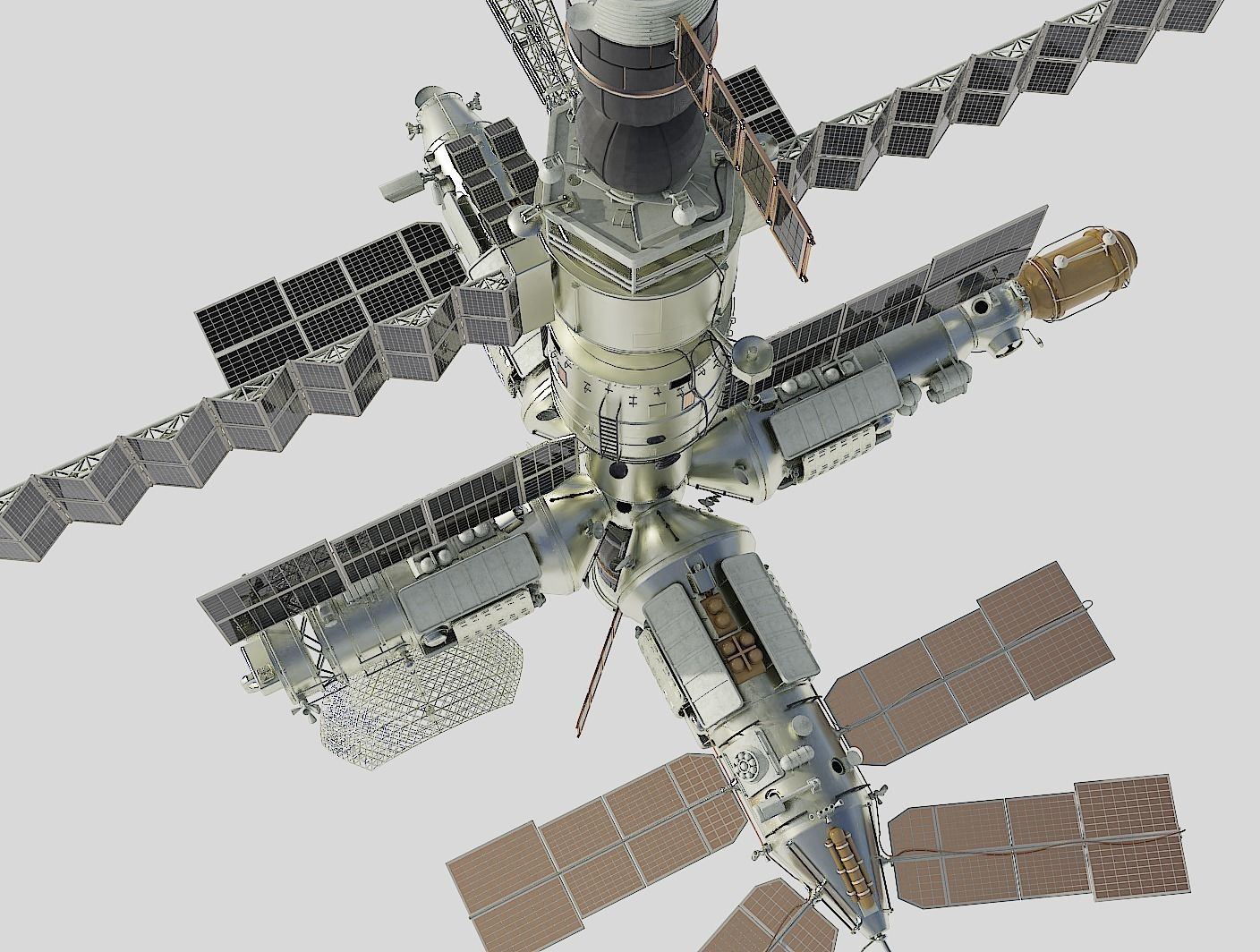 Mir space station 3D model_3
