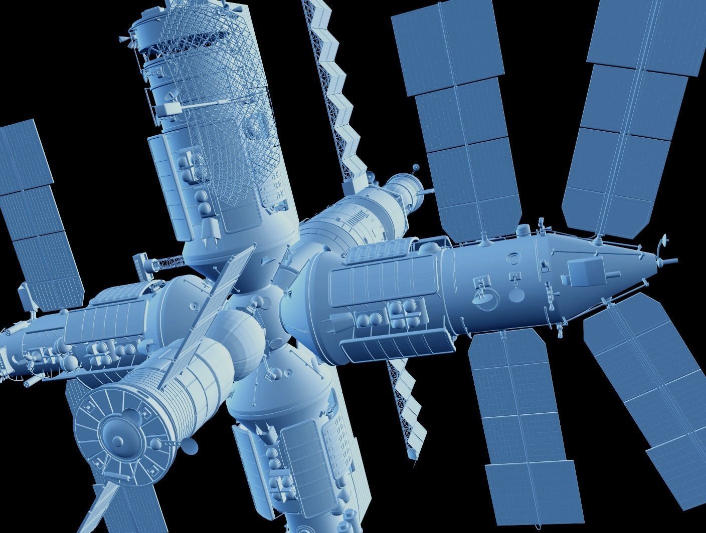 Mir space station 3D model_25