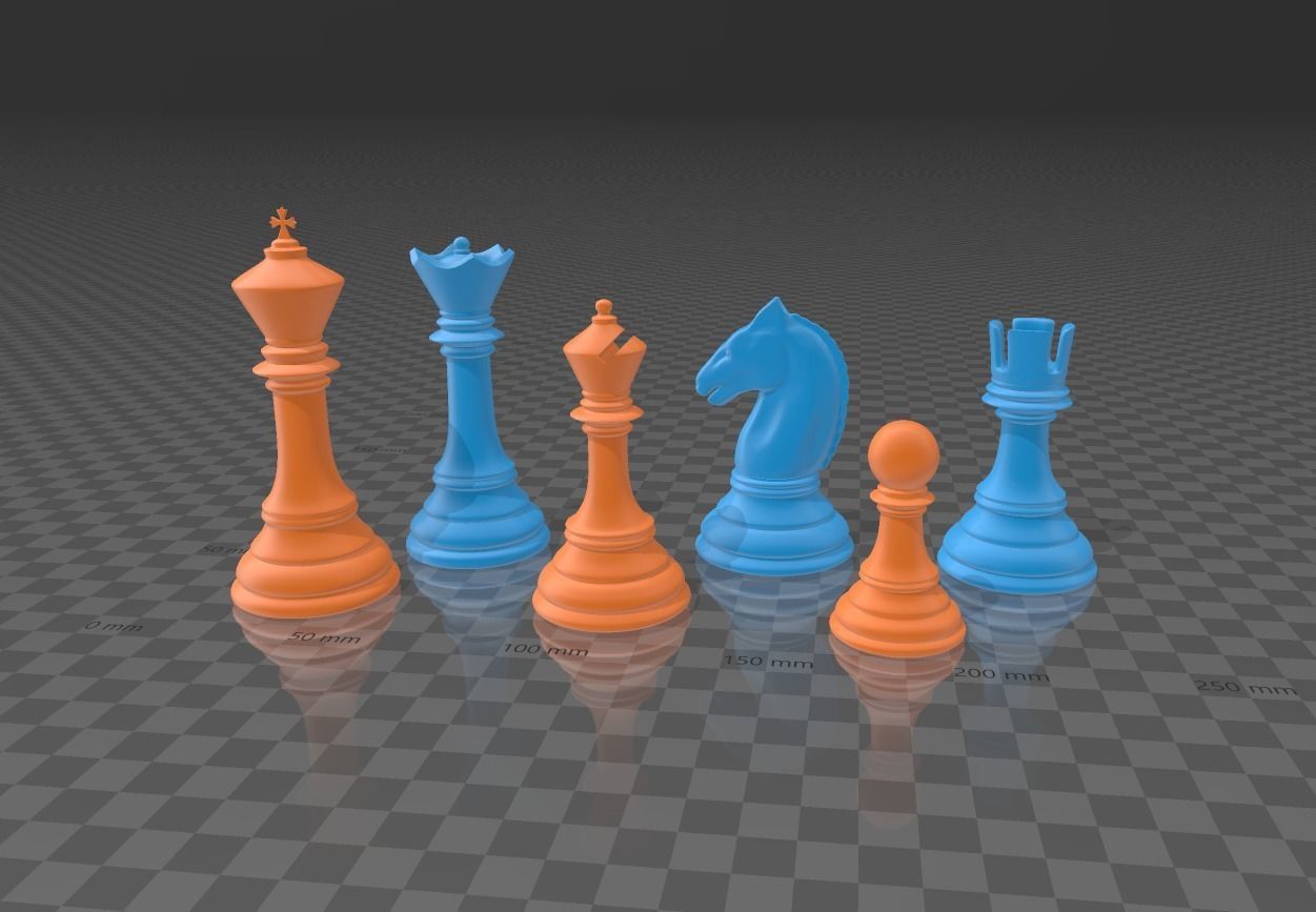 Classic Chess Set Pieces 3D Printable 3D print model_4