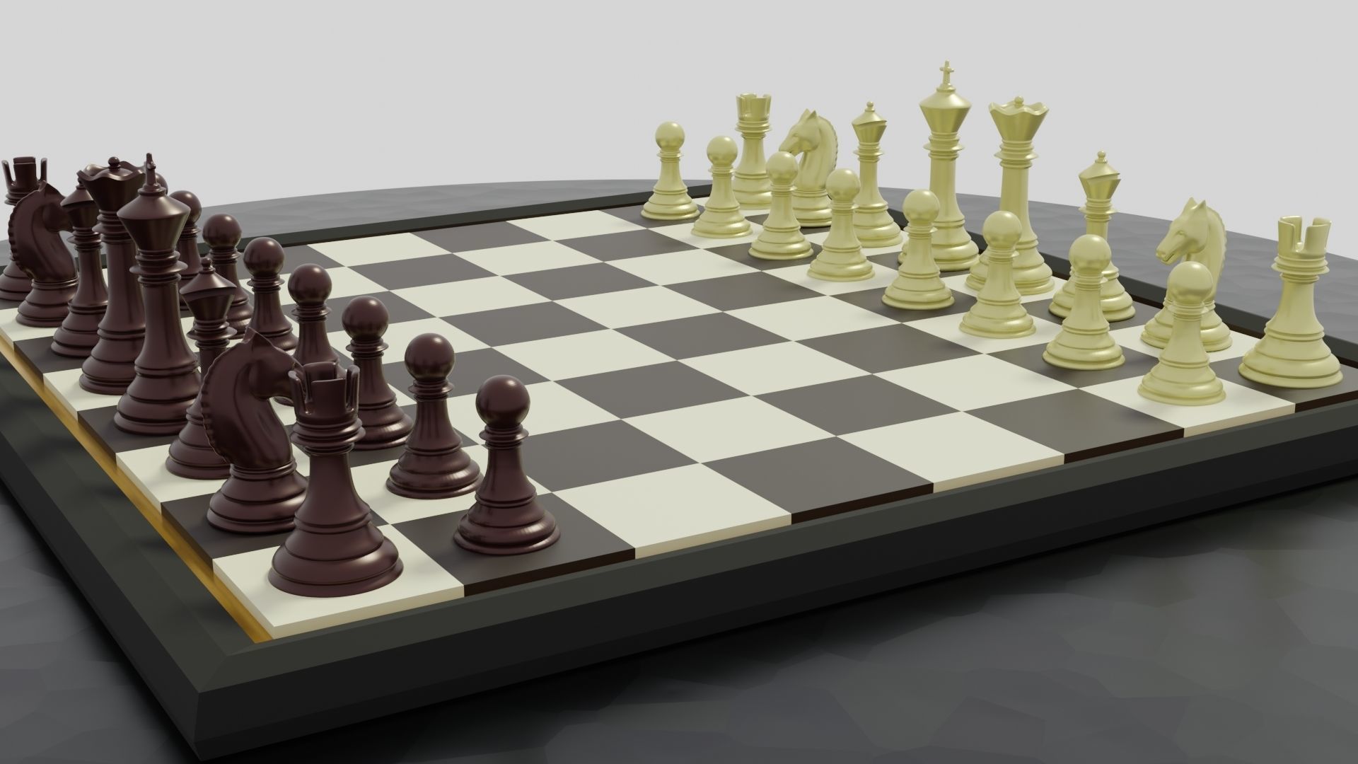 Classic Chess Set Pieces 3D Printable 3D print model_2