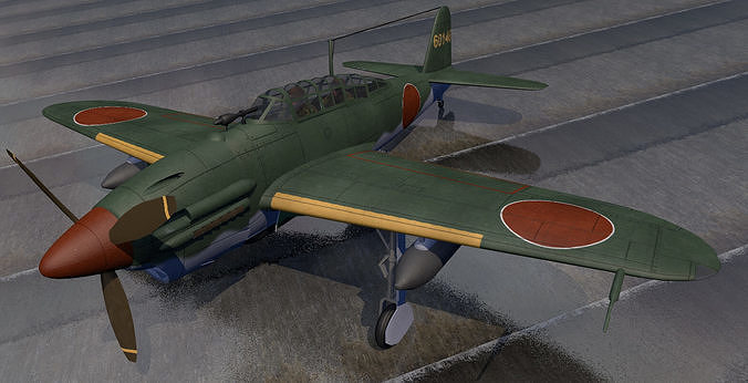 Yokosuka D4Y2 and D4Y3 Suisei - aka Judy 3D model