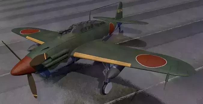 Yokosuka D4Y2 and D4Y3 Suisei - aka Judy 3D model