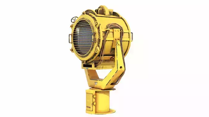 Searchlight speaker Low-poly 3D model