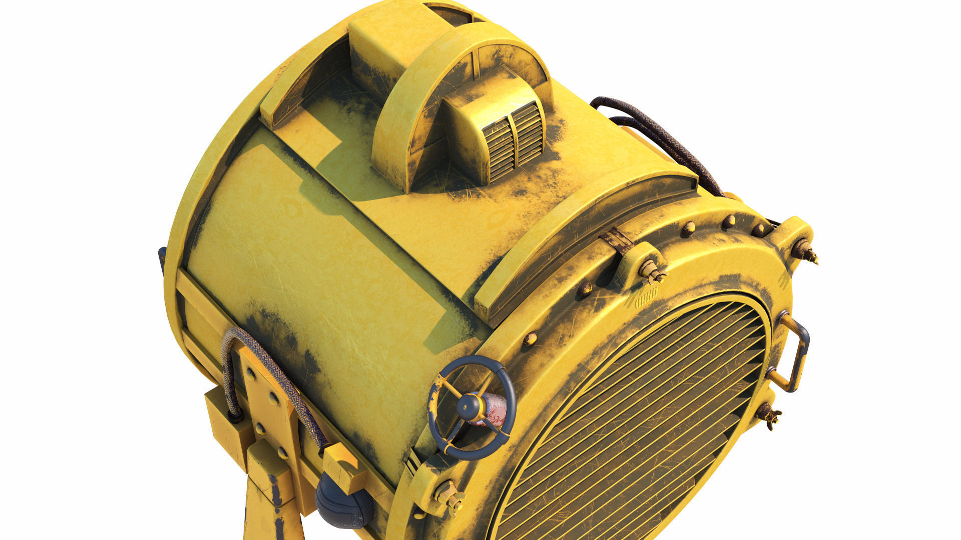 Searchlight speaker Low-poly 3D model_12