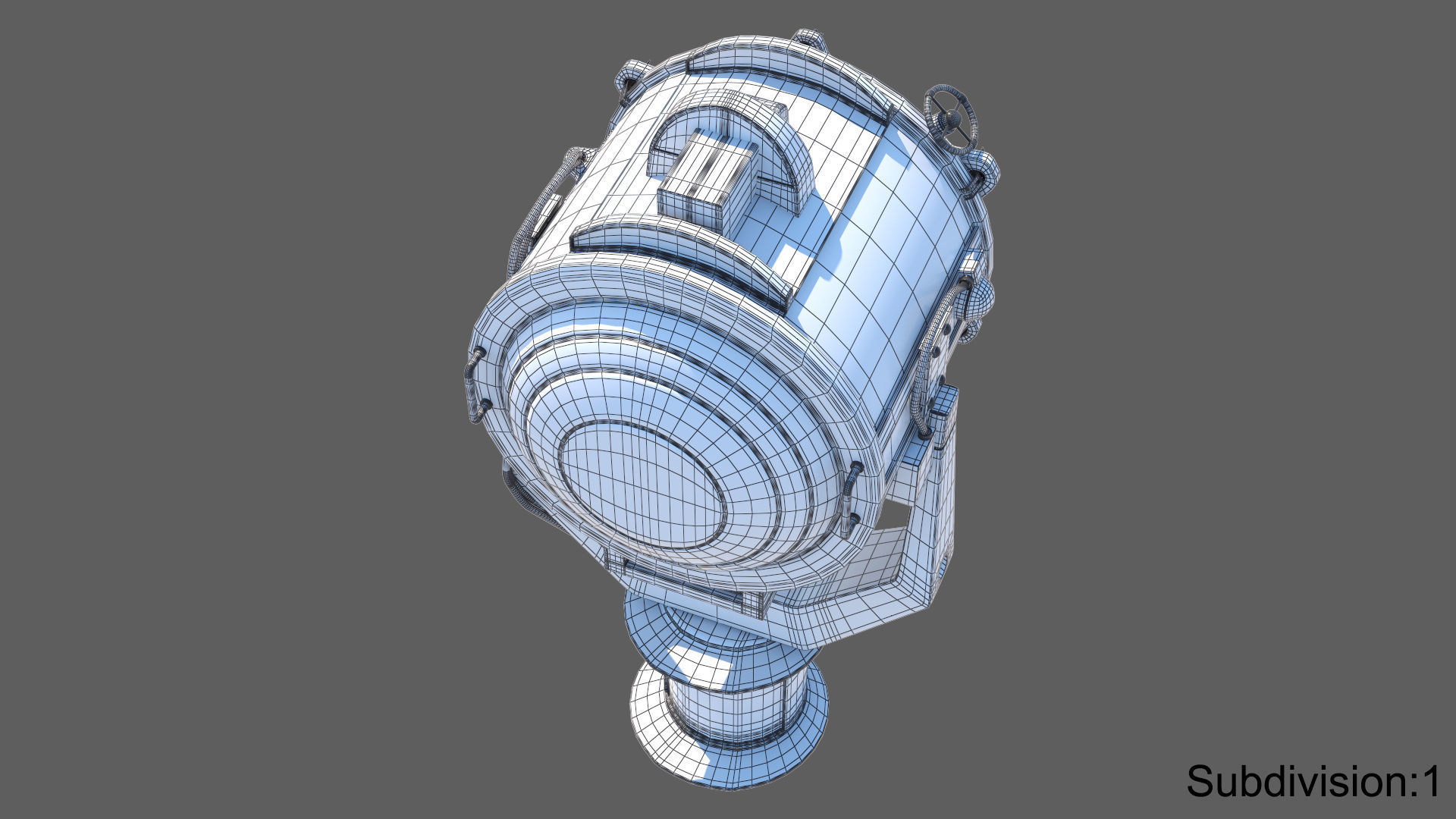 Searchlight speaker Low-poly 3D model_32