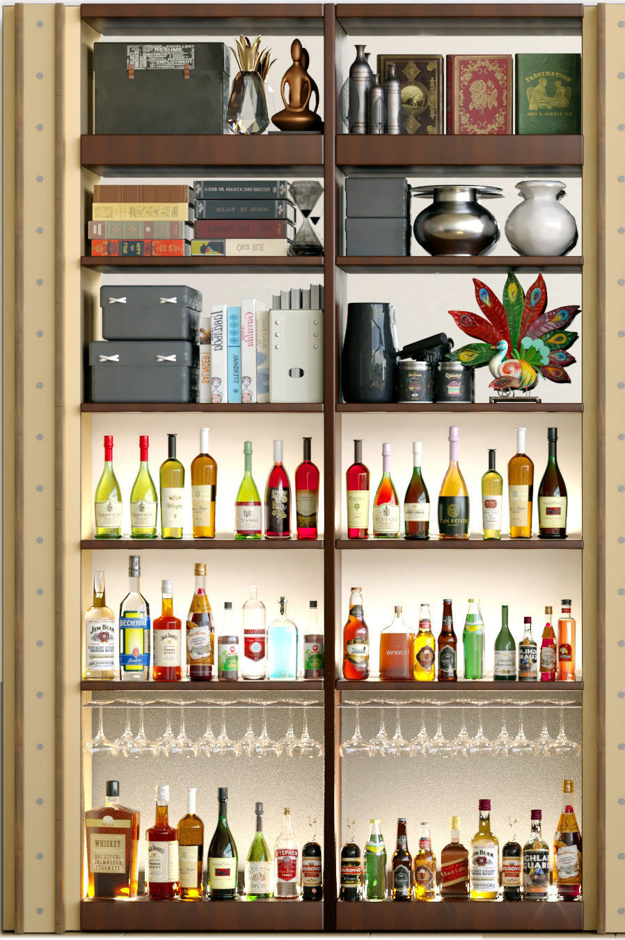 Alcohol Bar Set 3 3D model_2