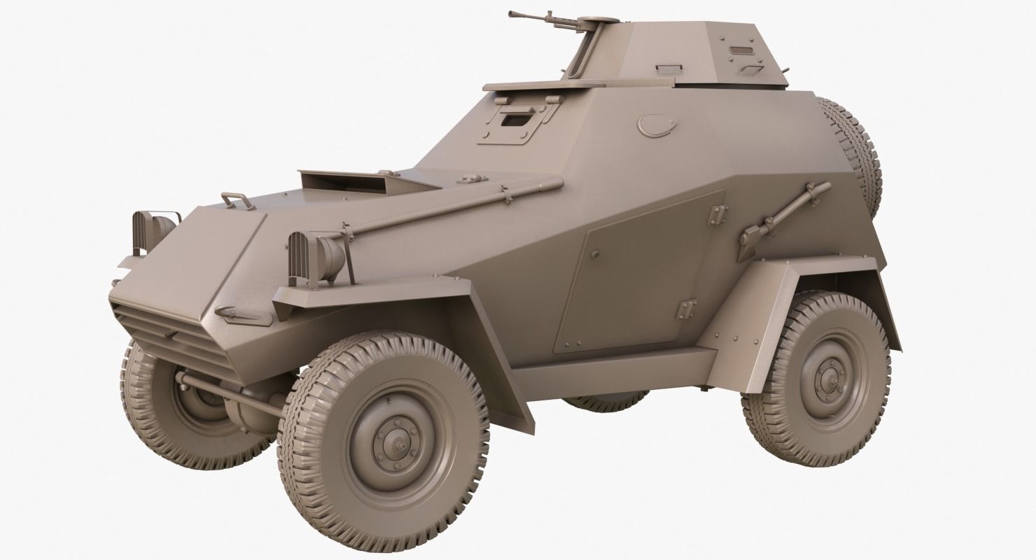 BA 64 Clay Mental Ray 3D model_1