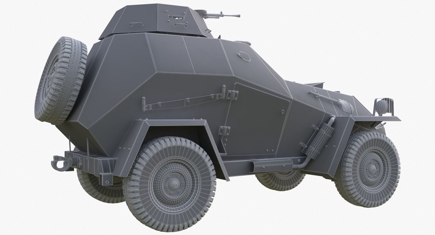 BA 64 Clay Mental Ray 3D model_21