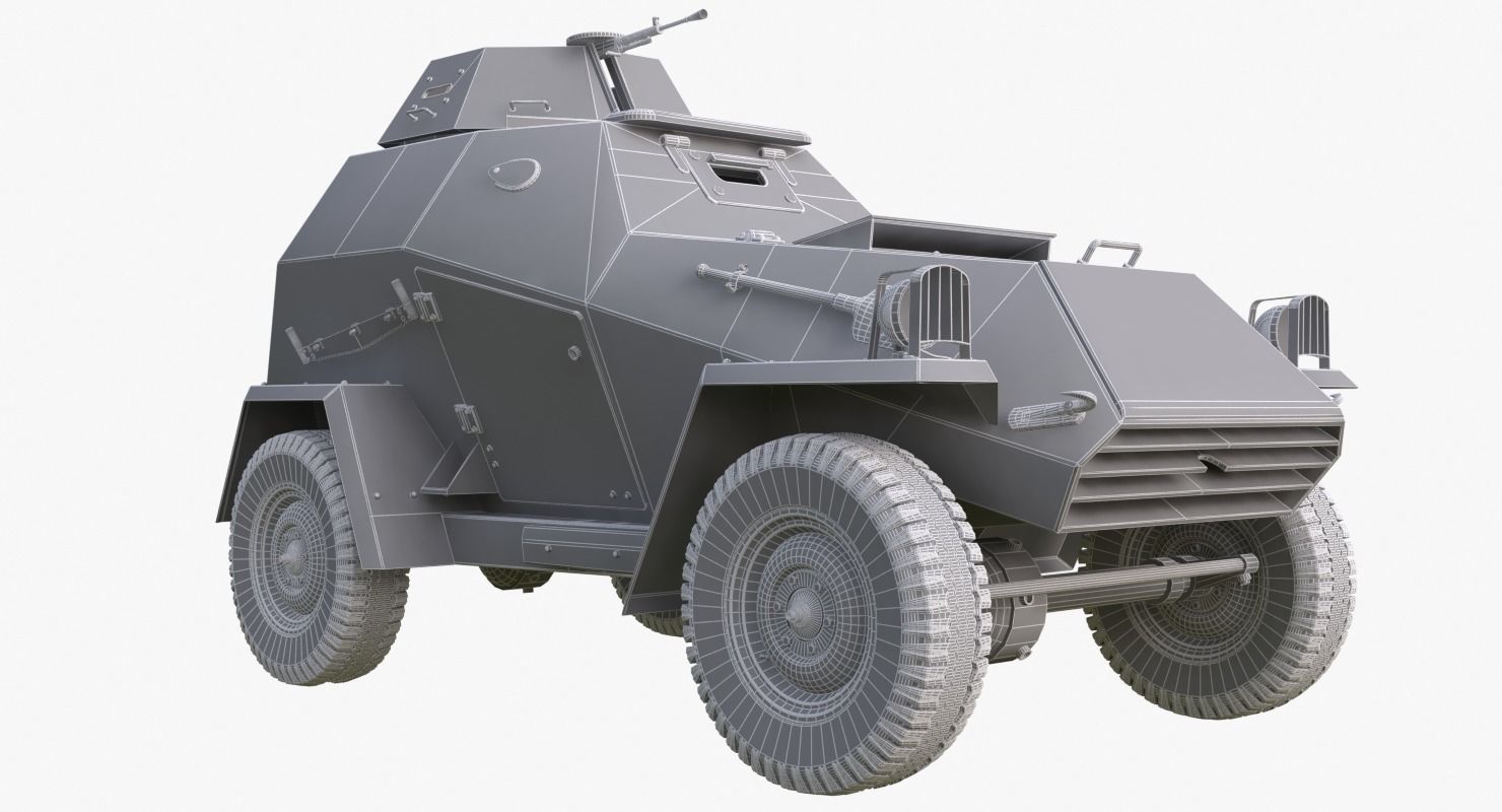 BA 64 Clay Mental Ray 3D model_22