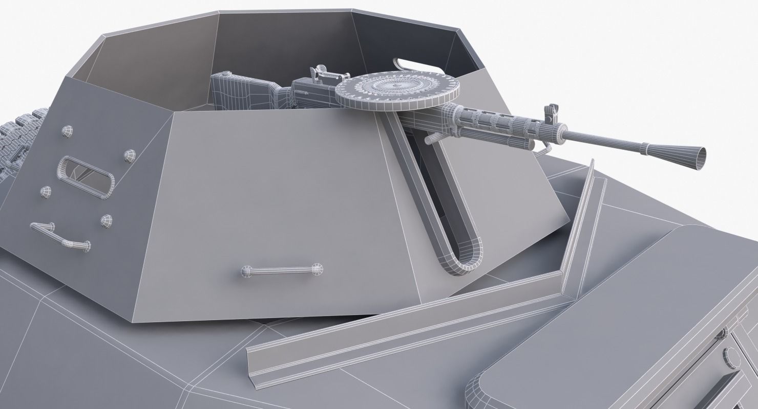 BA 64 Clay Mental Ray 3D model_24