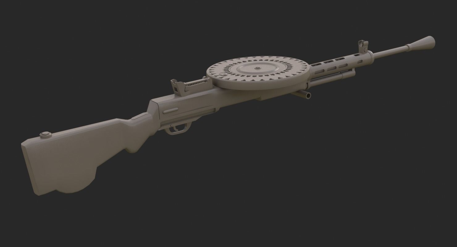 BA 64 Clay Mental Ray 3D model_14