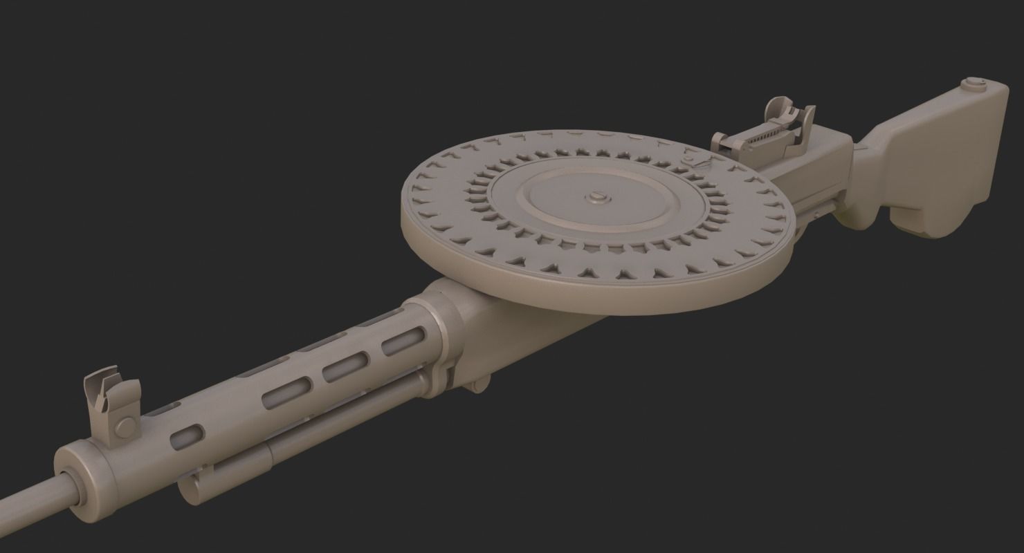 BA 64 Clay Mental Ray 3D model_16