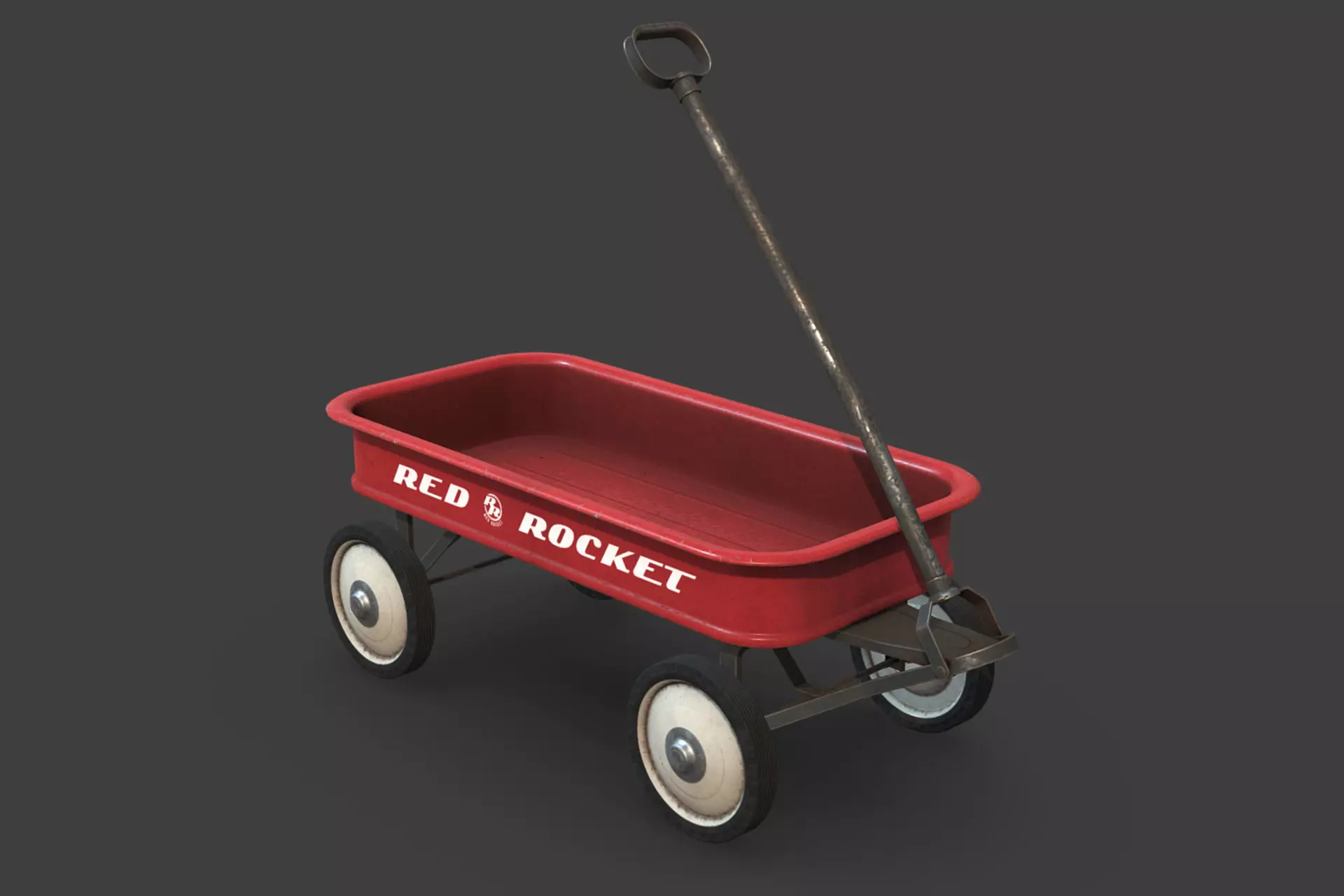Toy Cart Low-poly 3D model_0
