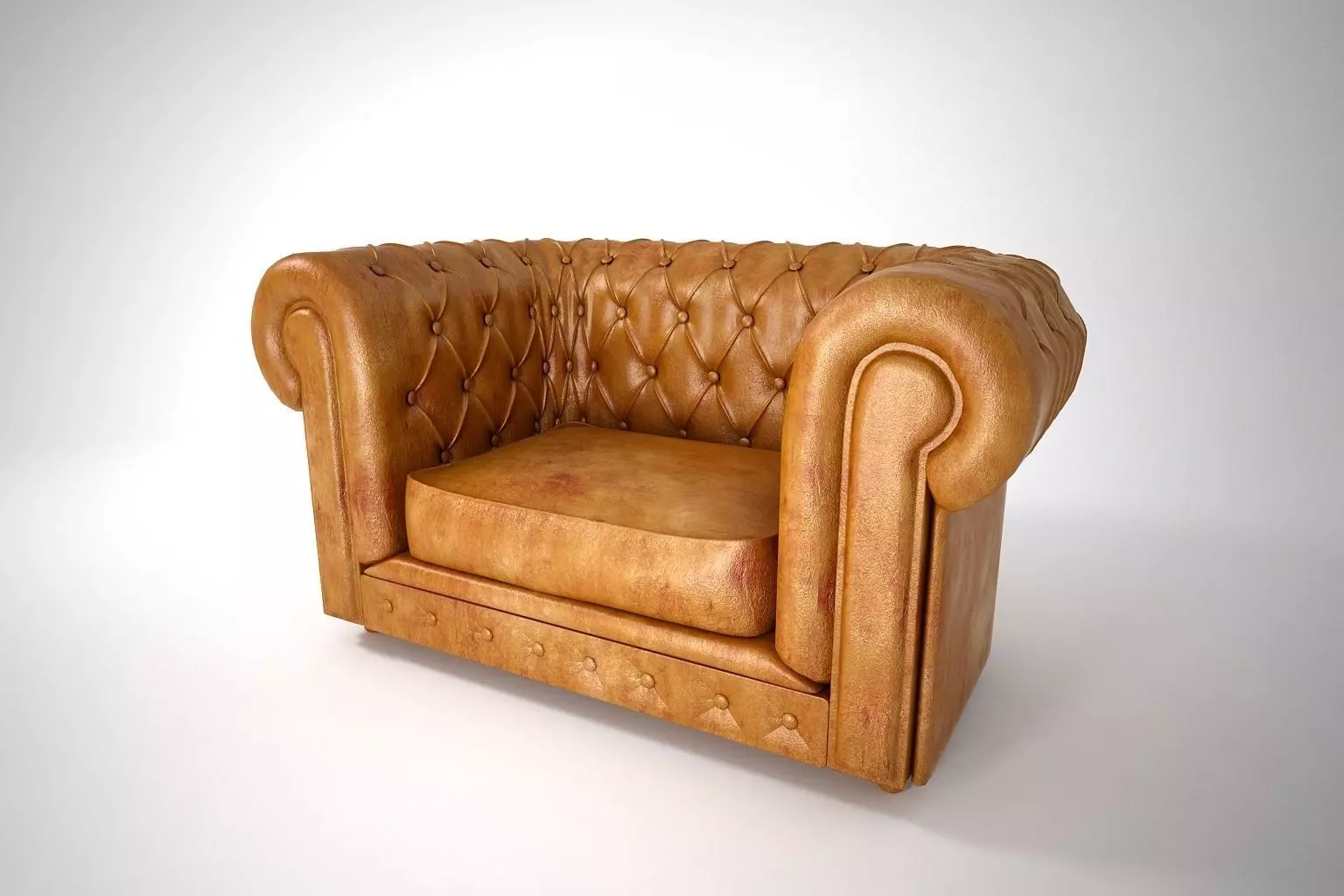 03 LEATHER SOFA SINGLE 3D model_0
