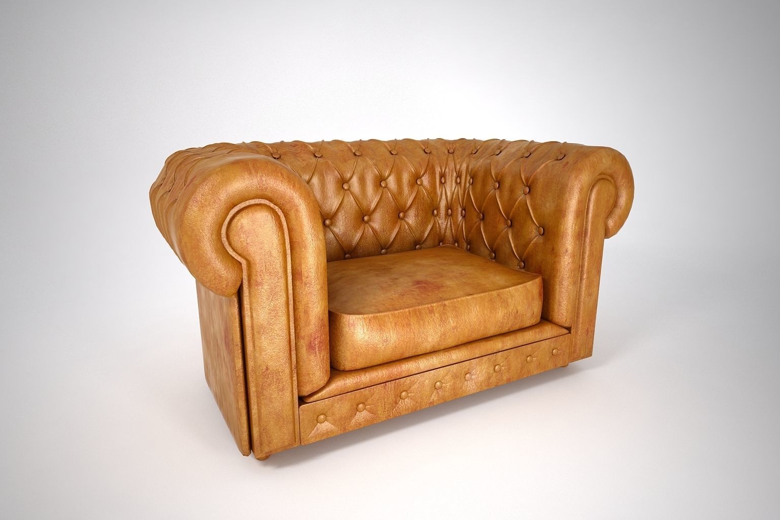 03 LEATHER SOFA SINGLE 3D model_2
