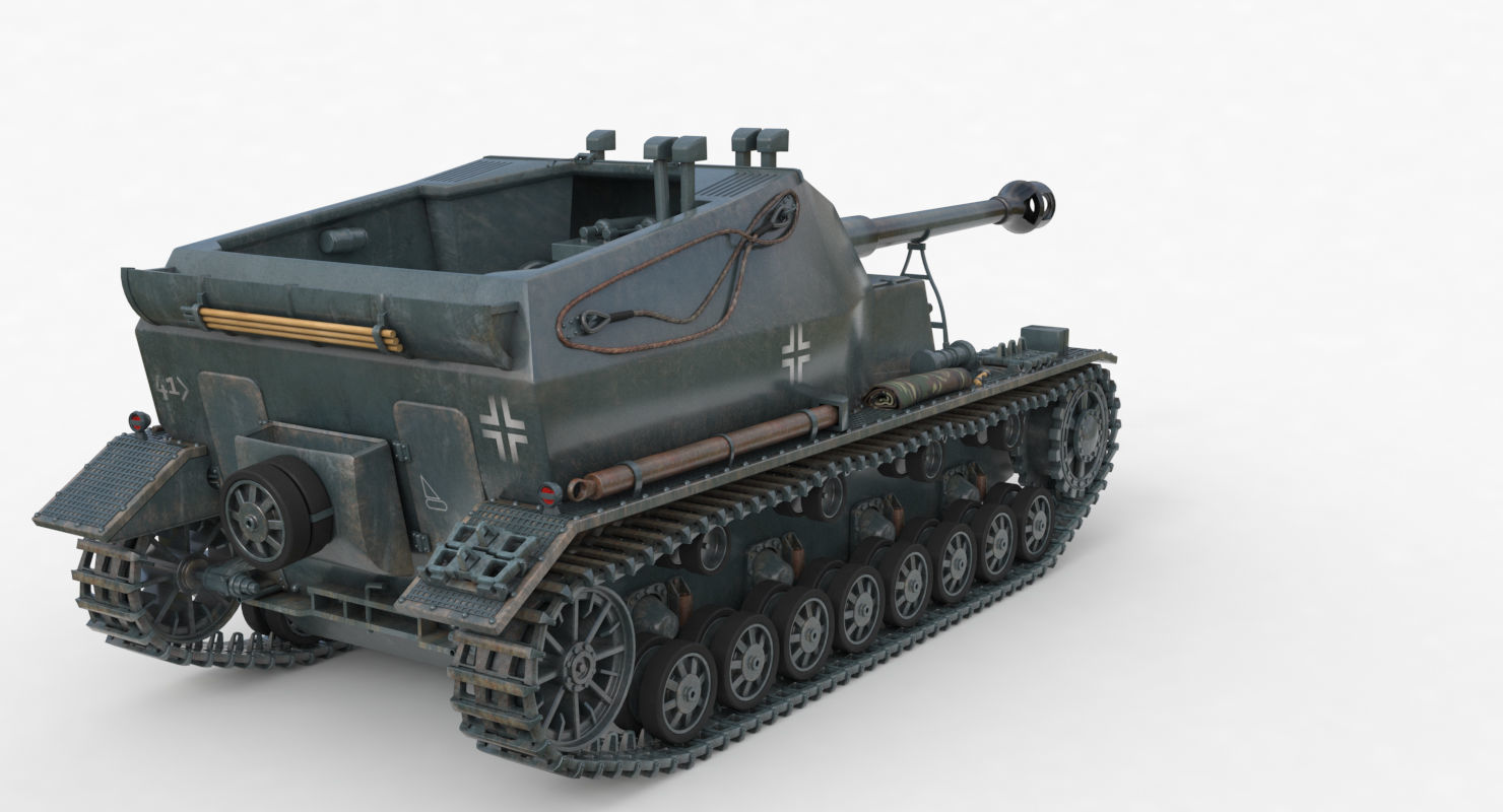 Tank K18 Auf Panzer Vray  3D model_46