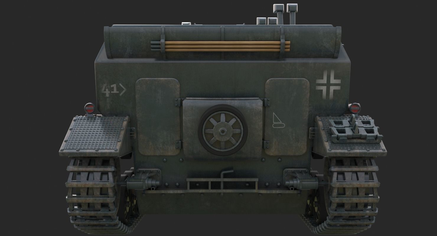 Tank K18 Auf Panzer Vray  3D model_16