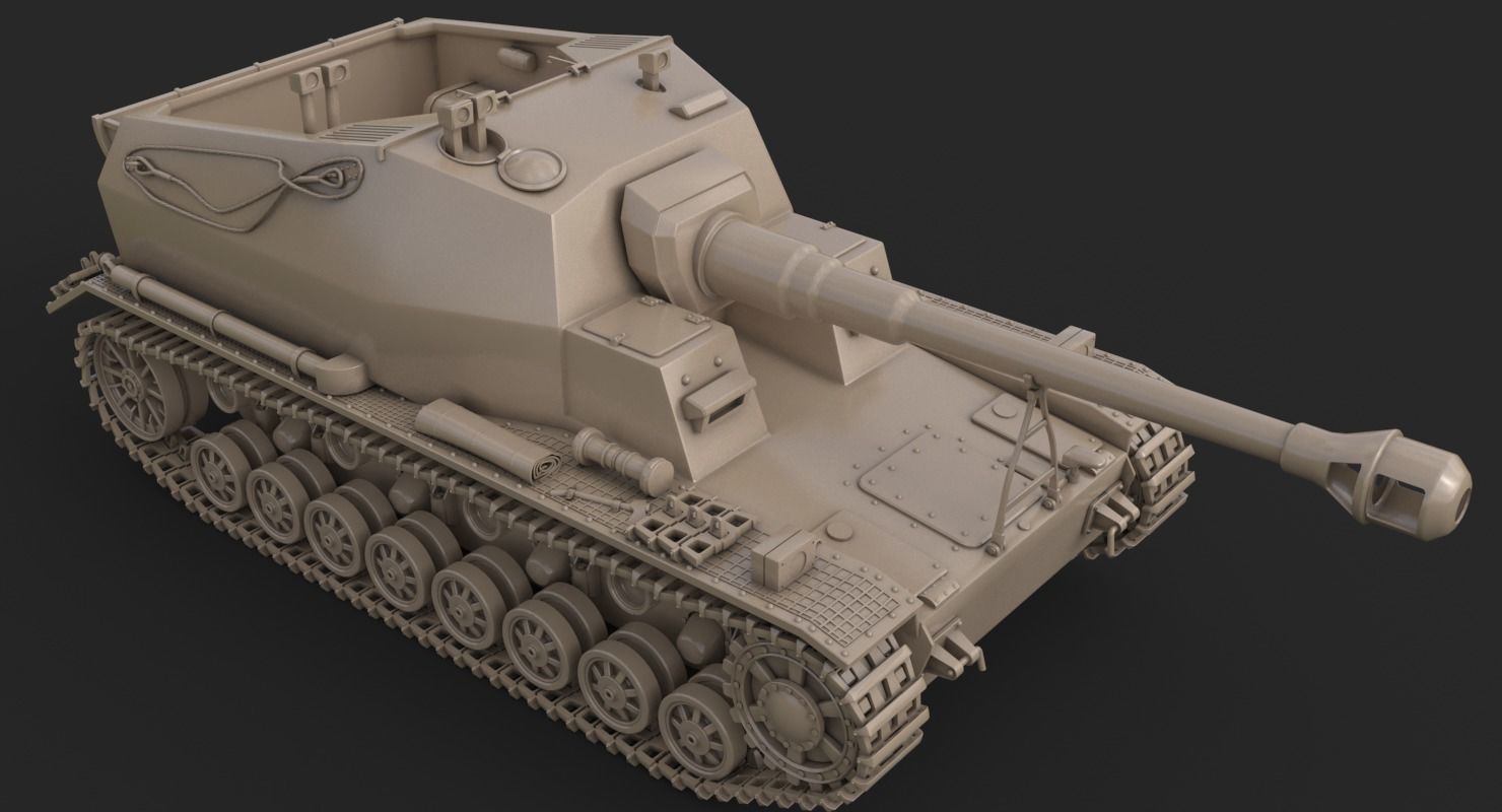 Tank K18 Auf Panzer Vray  3D model_22