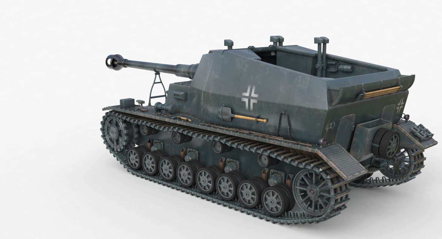 Tank K18 Auf Panzer Vray  3D model_54