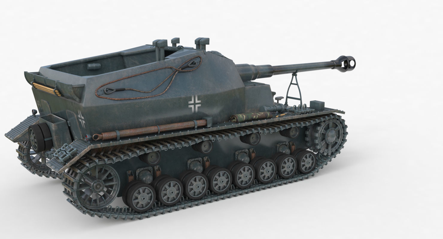 Tank K18 Auf Panzer Vray  3D model_44