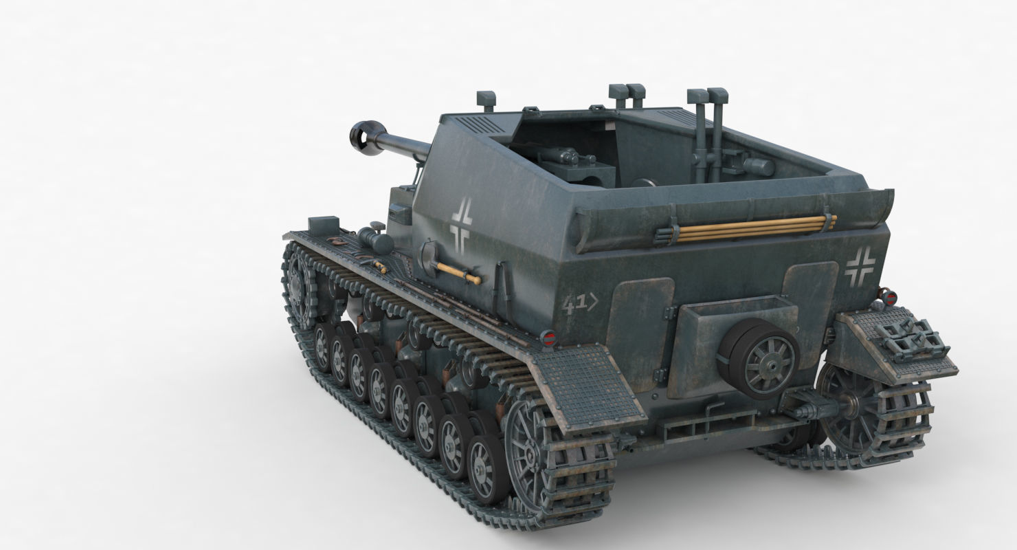 Tank K18 Auf Panzer Vray  3D model_52
