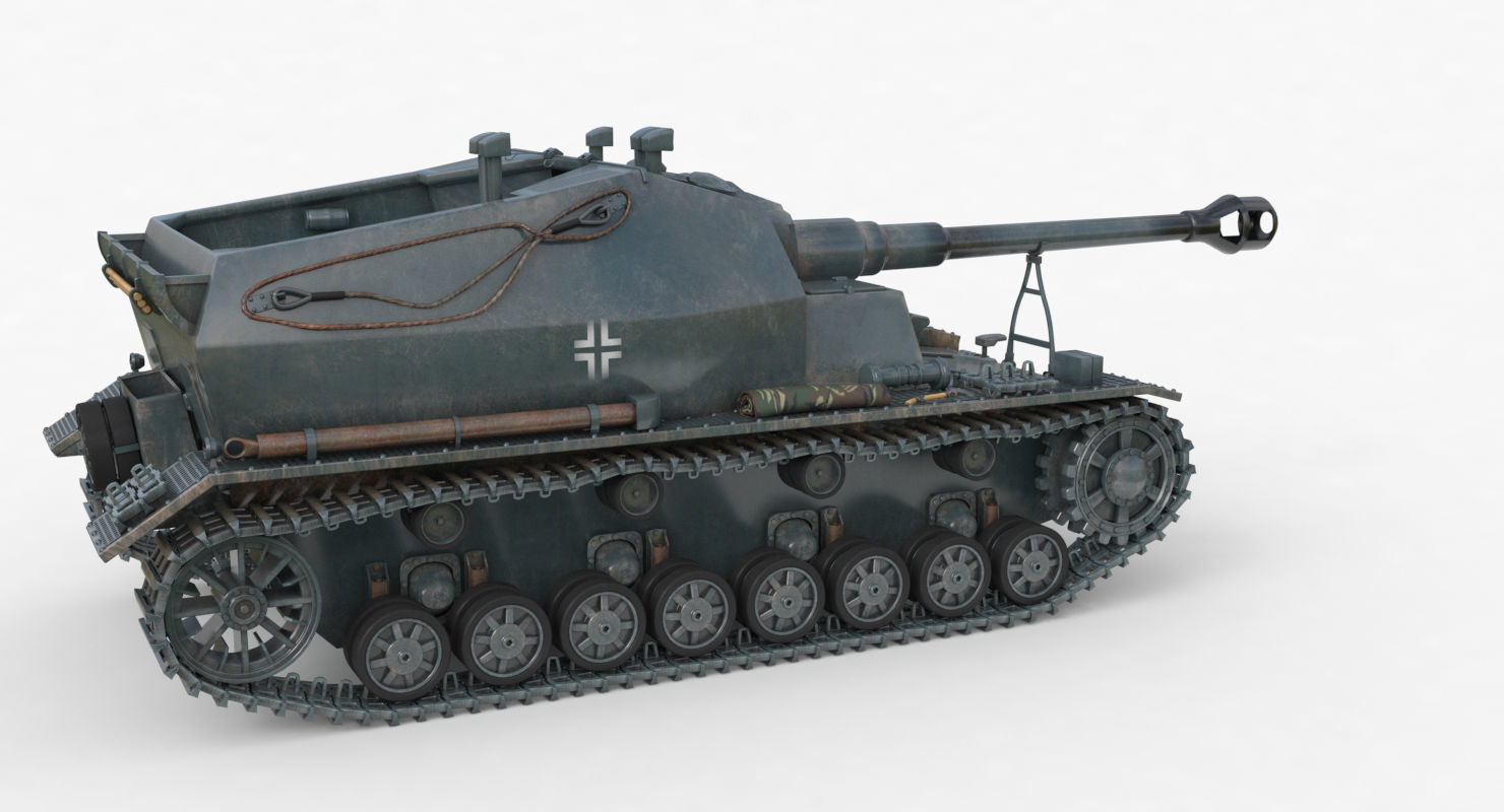 Tank K18 Auf Panzer Vray  3D model_43